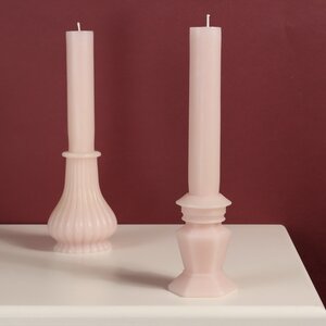 Декоративная свеча Caserta Royale: Blush Pink 25 см (Kaemingk, Нидерланды). Артикул: ID75287