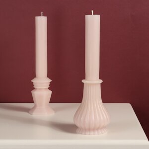 Декоративная свеча Normanni Royale: Blush Pink 25 см (Kaemingk, Нидерланды). Артикул: ID75288
