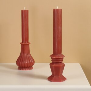 Декоративная свеча Caserta Royale: Terra Brown 25 см (Kaemingk, Нидерланды). Артикул: ID75291