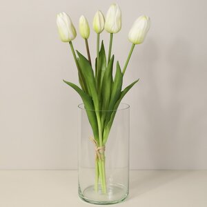 Силиконовые тюльпаны Principe Bianco 5 шт, 40 см EDG фото 2