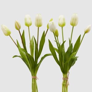 Силиконовые тюльпаны Saluti Bianco 5 шт, 40 см EDG фото 6