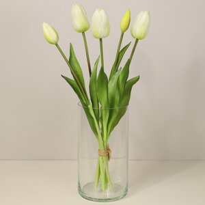 Силиконовые тюльпаны Saluti Bianco 5 шт, 40 см EDG фото 3