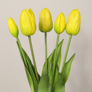 Силиконовые тюльпаны Monte Beau 5 шт, 40 см (EDG, Италия). Артикул: 216002-20-2