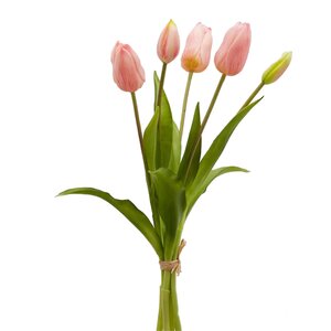 Силиконовые тюльпаны Signora Rosa 5 шт, 40 см EDG фото 7