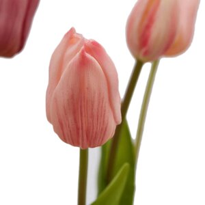 Силиконовые тюльпаны Signora Rosa 5 шт, 40 см EDG фото 8