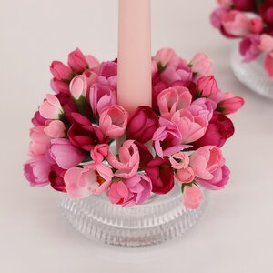 Венок для свечи Крокусы - Fascino Rosa 13 см EDG фото 1