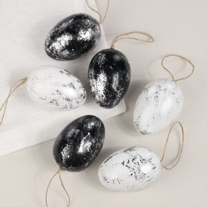 Пасхальные подвески Яйца - Modern Easter 6 см, 6 шт Breitner фото 1