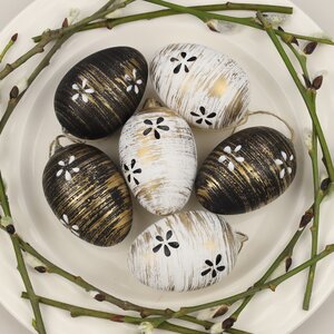 Пасхальные подвески Яйца - Art Easter 6 см, 6 шт Breitner фото 1