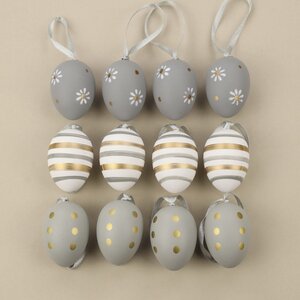 Пасхальные подвески Яйца - Romantic Easter 4 см, 12 шт Breitner фото 2