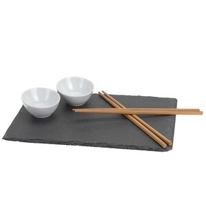 Набор для суши с подносом из сланца, 7 предметов (Koopman, Нидерланды). Артикул: ID22952