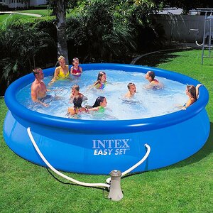 Надувной бассейн Easy Set 457*91 см, фильтр-насос INTEX фото 1
