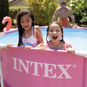 Каркасный бассейн 28290 Intex Metal Frame 244*76 см, розовый INTEX фото 3