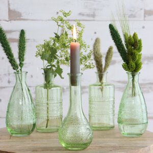 Набор стеклянных ваз Porto 15 см зеленый, 3 шт Ideas4Seasons фото 2