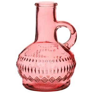 Стеклянная ваза-кувшин Milano 10 см розовая Ideas4Seasons фото 3