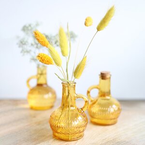Стеклянная ваза-бутылка Milano 10 см охровая Ideas4Seasons фото 6