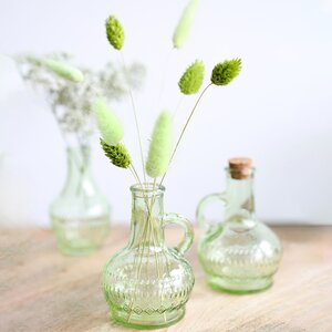 Стеклянная ваза-бутылка Milano 10 см зеленая Ideas4Seasons фото 6