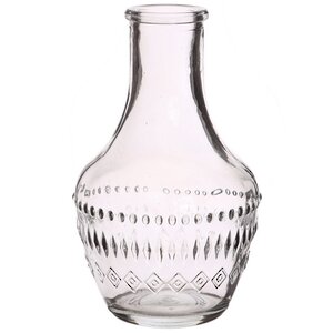 Стеклянная ваза-бутылка Milano 10 см прозрачная Ideas4Seasons фото 3