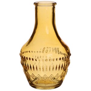 Стеклянная ваза-бутылка Milano 10 см охровая Ideas4Seasons фото 2