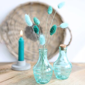 Стеклянная ваза-бутылка Milano 10 см голубая Ideas4Seasons фото 5