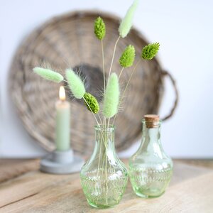 Стеклянная ваза-бутылка Milano 10 см зеленая Ideas4Seasons фото 5