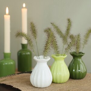 Стеклянная ваза Caruso 9 см светло-зеленая Ideas4Seasons фото 3