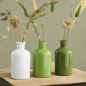 Стеклянная ваза Argento 12 см зеленая Ideas4Seasons фото 2