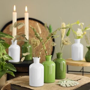 Стеклянная ваза Argento 12 см светло-зеленая Ideas4Seasons фото 3