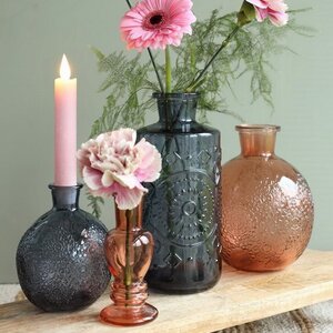 Стеклянная ваза-подсвечник Stefano 11 см янтарная, 2 шт Ideas4Seasons фото 4