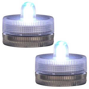 Плавающие светодиодные свечи, 2 шт, холодная белая LED лампа, на батарейках Ideas4Seasons фото 2