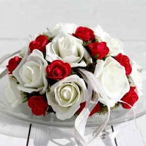 Искусственные розы для декора Lallita 18 см, 7 шт, белые Ideas4Seasons фото 5