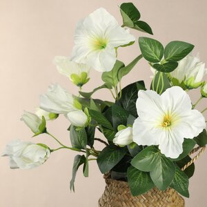 Искусственный цветок в горшке Petunia 35*20 см белая Koopman фото 2