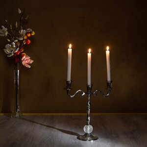 Подсвечник Даймонд на 3 свечи, 35 см Kaemingk фото 1