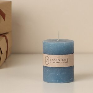 Декоративная свеча Рикардо 5*4 см голубая Koopman фото 3