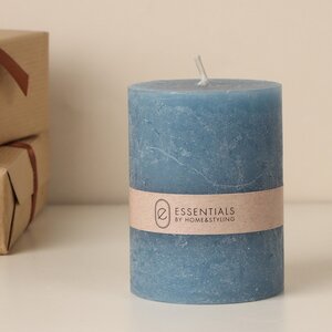 Декоративная свеча Рикардо 8*6 см голубая (Koopman, Нидерланды). Артикул: 420007290