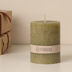 Декоративная свеча Рикардо 8*6 см оливковая Koopman фото 1
