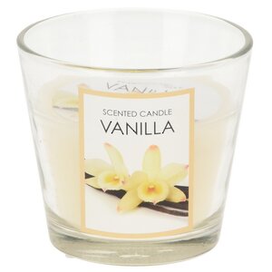 Ароматическая свеча Vanilla 8 см, в стеклянном стакане Koopman фото 1