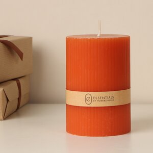 Декоративная свеча Эстри 10*7 см оранжевая
