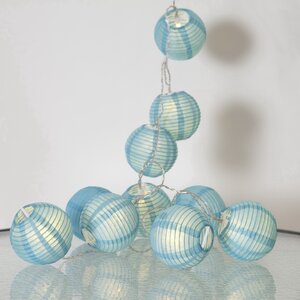 Светодиодная гирлянда Фонарики Festival Blue 1.35 м, 10 теплых белых ламп, прозрачный ПВХ, IP20 (Star Trading, Швеция). Артикул: 460-41