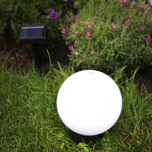 Уличный светильник шар Solar Globus 3 в 1 на солнечной батарее 15 см теплый белый, IP44 Star Trading фото 1