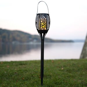 Садовый фонарь Solar Mauri 3 в 1 на солнечной батарее 42*10 см с эффектом пламени, IP44 (Star Trading, Швеция). Артикул: 480-06-1