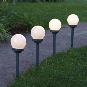Садовые солнечные светильники Solar Globus 27*10 см, 4 шт, IP44 (Star Trading, Швеция). Артикул: 480-46