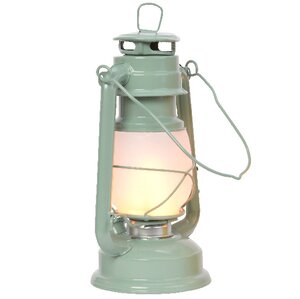 Декоративный светильник с имитацией пламени Сакромонте 25 см мятный на батарейках, металл Kaemingk фото 1