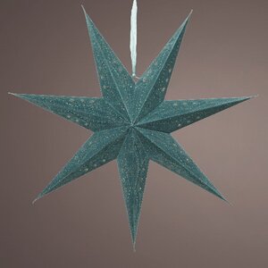 Светильник звезда из бумаги Velvet Ocean - Blue Morning 60 см Kaemingk фото 1