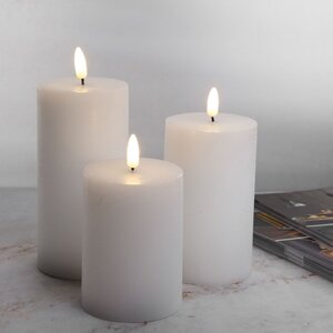 Светодиодная свеча с имитацией пламени Элиан Рустик 15 см на батарейках, таймер Kaemingk фото 6