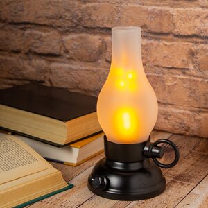 Декоративный светильник с имитацией пламени Лампа Дитмар 21 см, батарейки (Kaemingk, Нидерланды). Артикул: ID68087