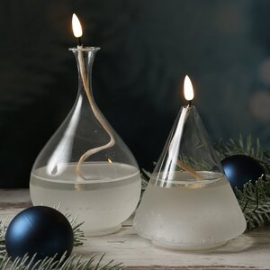 Светодиодная свеча с имитацией пламени Эриче 21 см на батарейках, таймер, стекло Kaemingk фото 3