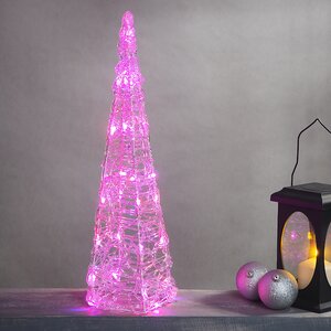 Светящаяся фигура Елка Cone Light 60 см, 30 разноцветных RGB LED ламп, IP44 Kaemingk фото 5