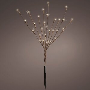 Светящаяся ветка Sparkling Willow 50 см, 30 теплых белых LED ламп, на батарейках, IP44 Kaemingk фото 5