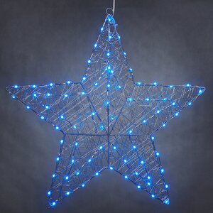 Светящаяся звезда Stella 58 см, 80 разноцветных LED ламп, контроллер, таймер, пульт управления, IP44 Kaemingk фото 9