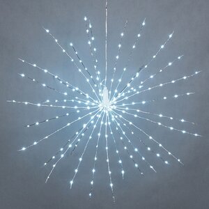 Светодиодное украшение Polar Star 75 см, 256 холодных белых Big&Bright LED ламп с мерцанием, IP44 Kaemingk фото 1